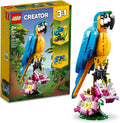 LEGO Creator 3 in 1 Exotic Parrot Building Toy Set - Transforming