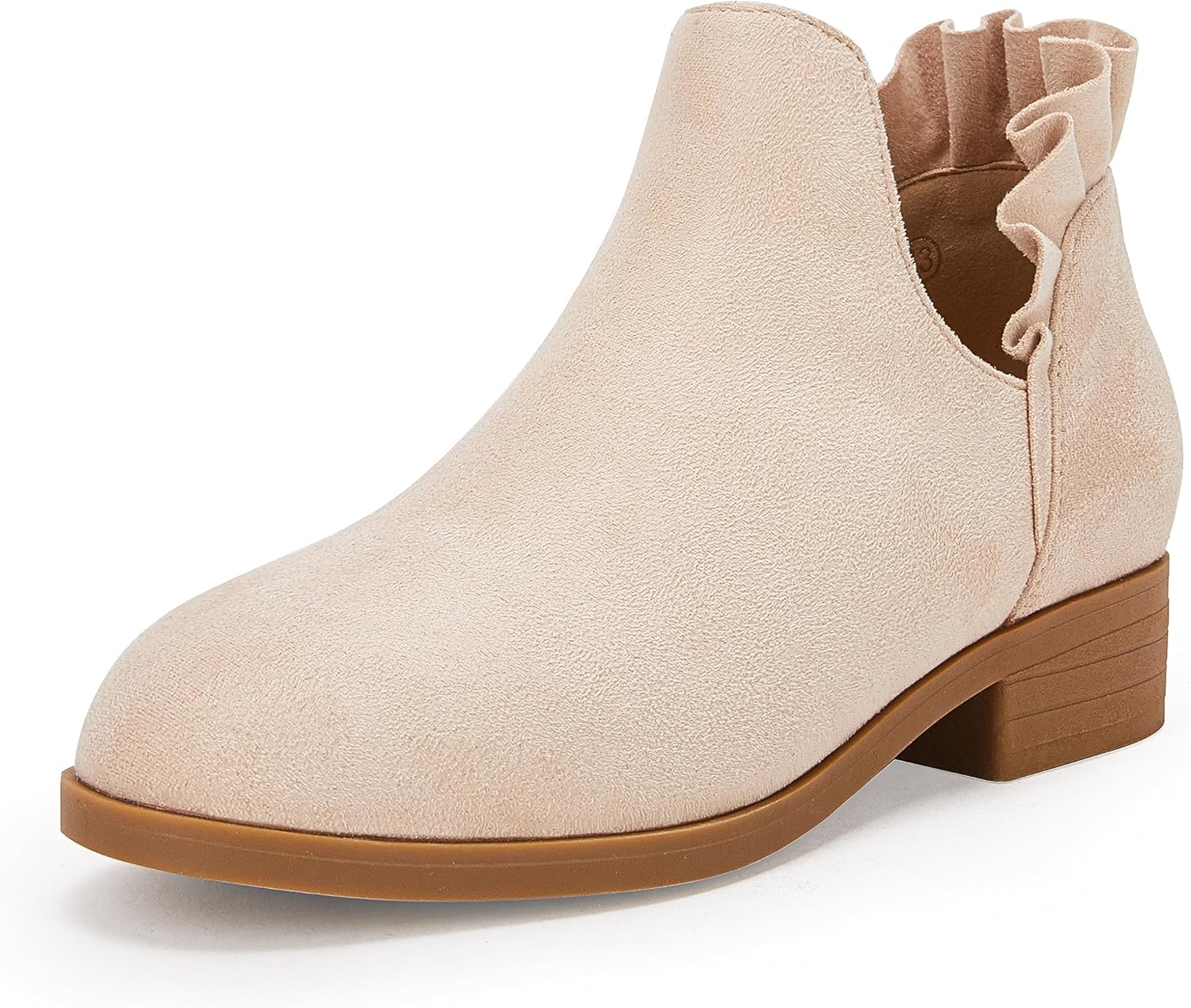 FISACE Girls Ruffled Ankle Boots for Stylish Everyday Wear