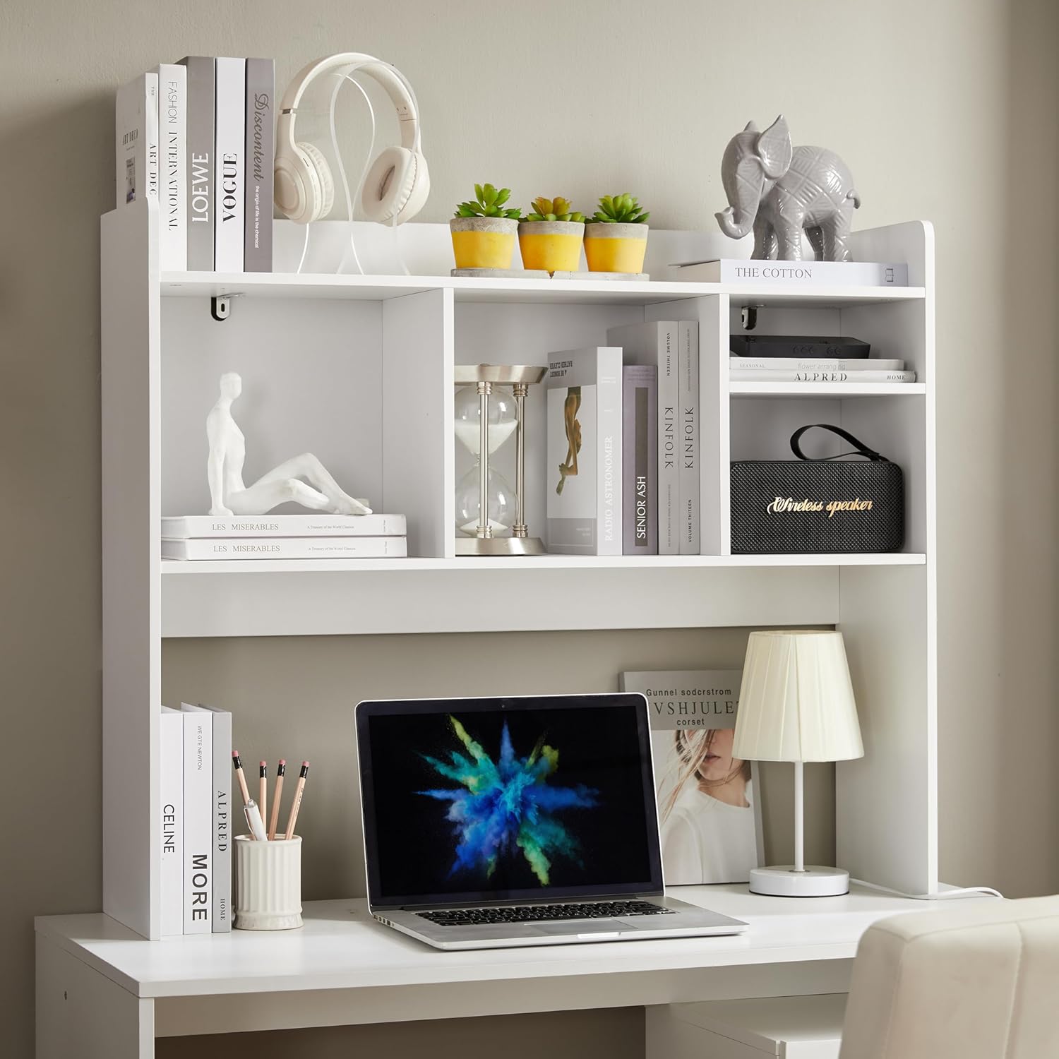 Nromant Desktop Bookshelf: Space-Saving Storage Solution