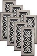 Decor Grates Scroll Design Floor Register 4x10 in - 8 Pack