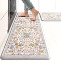 Anti Fatigue Kitchen Mats Cushioned Set of 2 - Comfortable Memory Foam