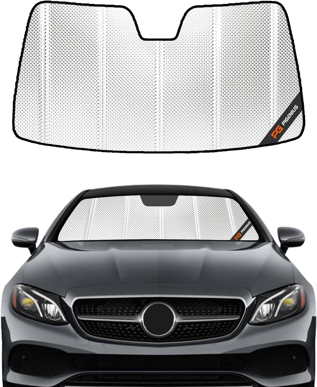 Windshield Sun Shade for Benz E-Class Sedan 2017-2023 - BLAZBLOCK