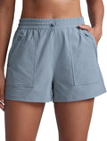 Stretch Hiking Shorts for Women 3 in High Rise - Water Resistant Cargo
