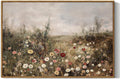 Classical Wildflower Meadow Framed Canvas Print - Tranquil Wall Art