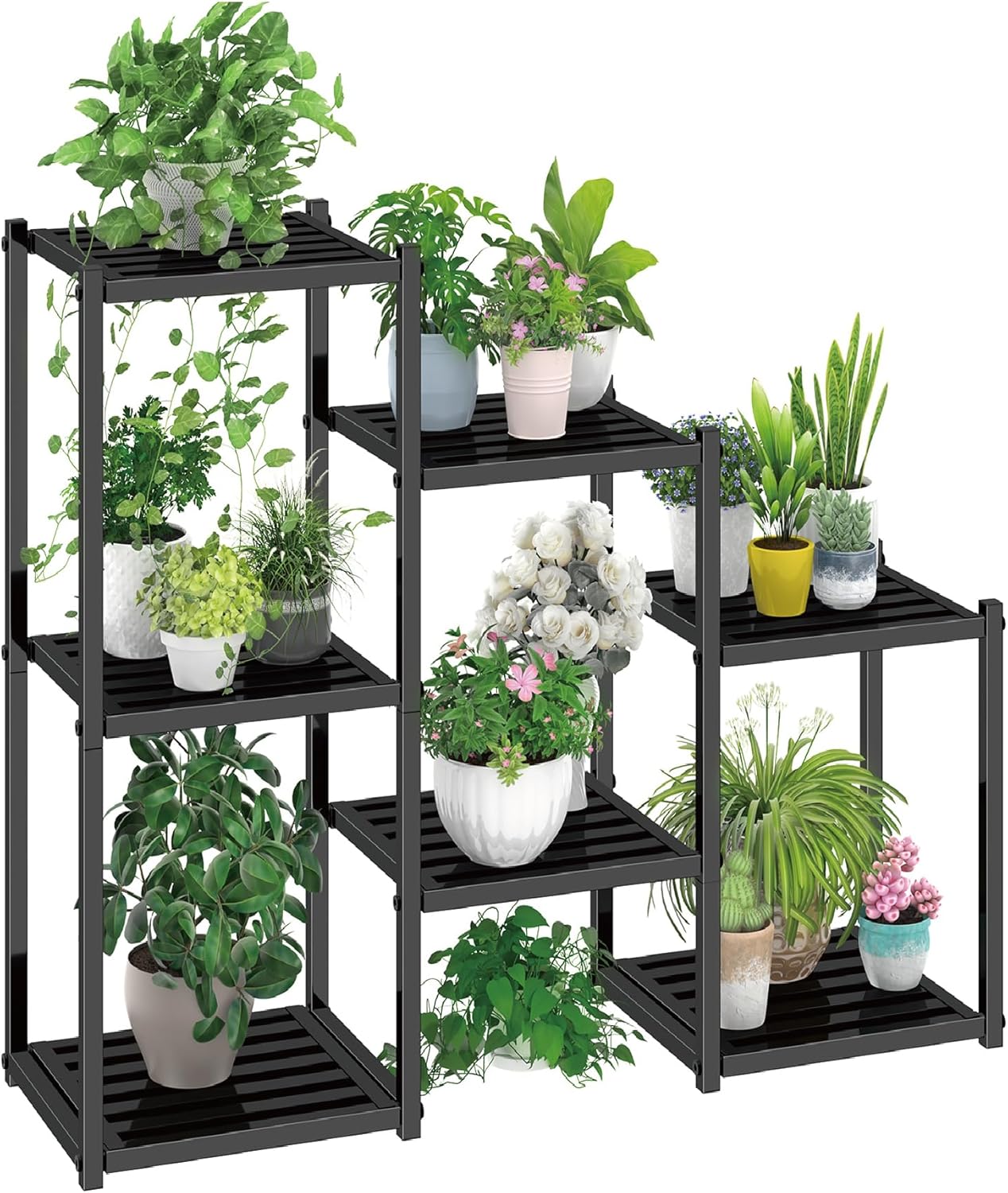 Heavy Duty 7 Tiered Plant Stand for Indoor and Outdoor Use
