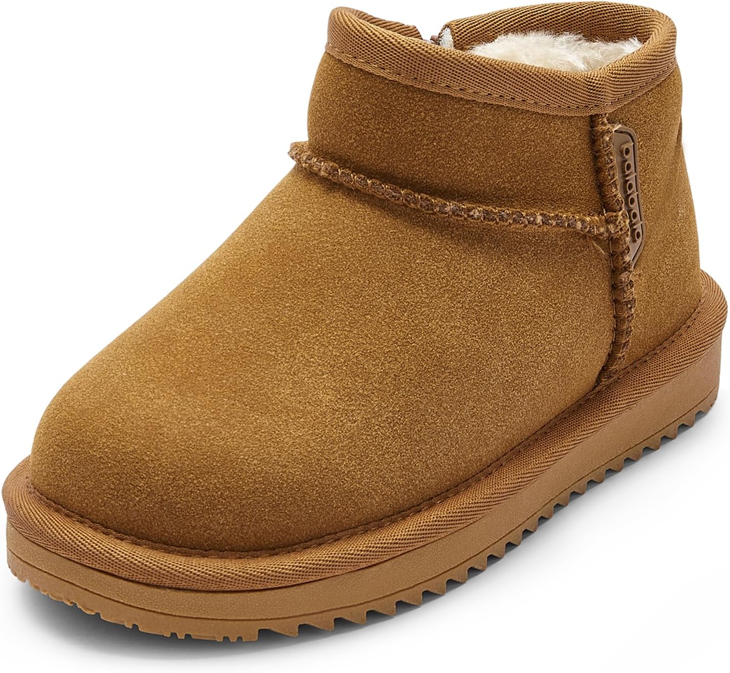 Water Resistant Girls Snow Boots for Kids - Classic Suede Style