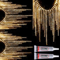 Rhinestone Fringe Belt Beaded Ribbon Tassel Chain for Jeans