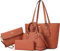 4PCS Women Handbag Set - Tote, Crossbody, Satchel & Wallet