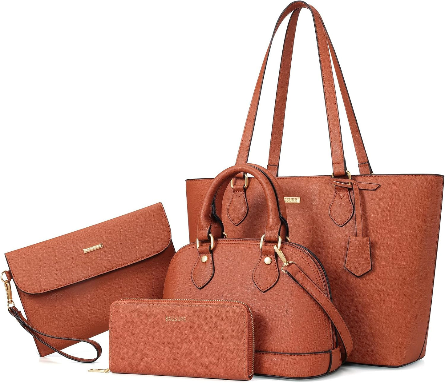 4PCS Women Fashion Handbags Purses Wallets for Every Occasion