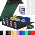 Trading Card Storage Box with Commander Display - 4-Row 3200+ Capacity