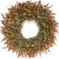 26 in Fall Wreath for Front Door - Large Artificial Eucalyptus Harvest