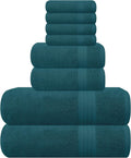 GLAMBURG Ultra Soft 8-Piece Towel Set for Everyday Use
