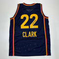 Facsimile Autographed Caitlin Clark Indiana Blue Reprint Laser Auto