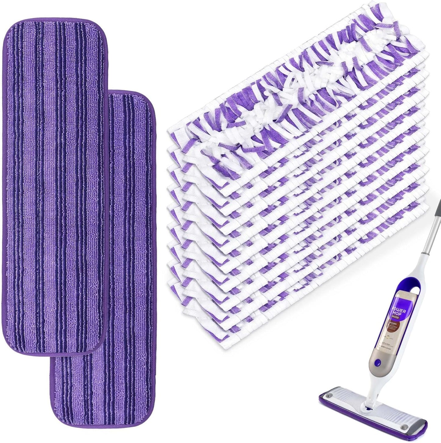 9 Disposable + 2 Reusable Mop Pads Set - Yuunaie