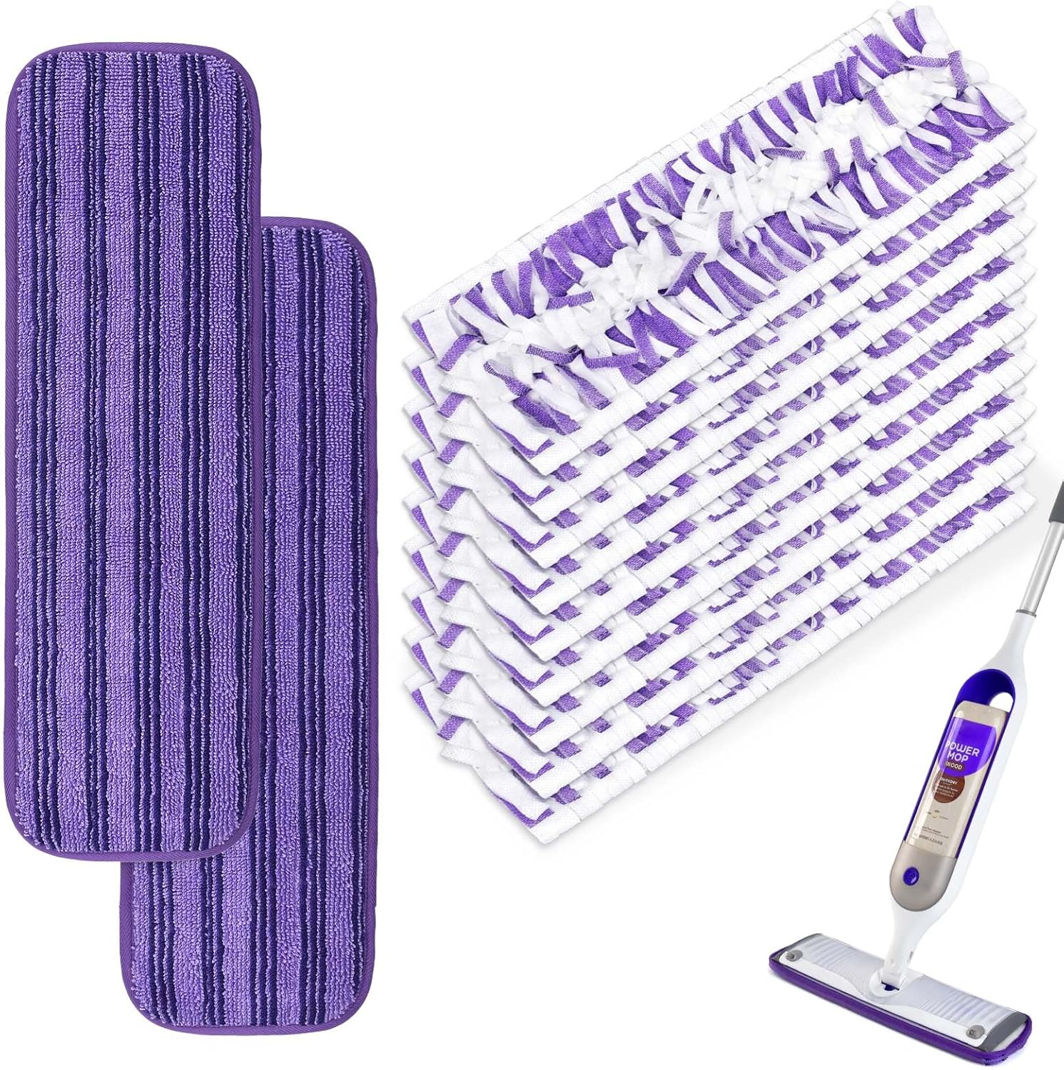 9 Disposable + 2 Reusable Mop Pads Set - Yuunaie