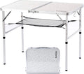 Folding Camping Table 36in x 24in - Compact Portable Camp Table