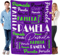 Personalized Name Blanket for Adults and Kids - Custom Flannel Throw