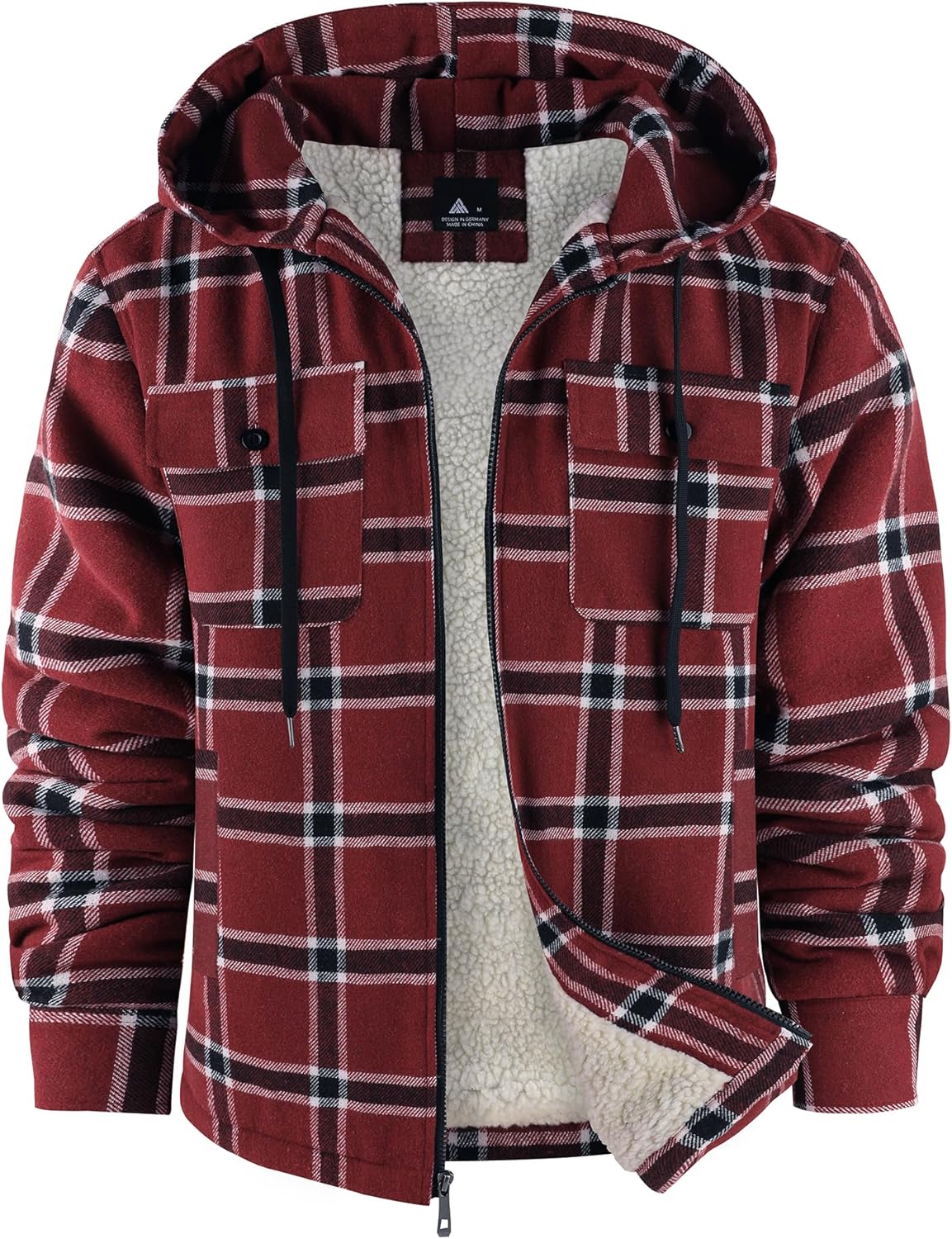 SCODI Men's Flannel Shirt Jacket for Winter Comfort and Style