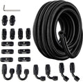 6AN Fuel Line Kit Nylon Braided Hose 20FT - Durable, High Pressure