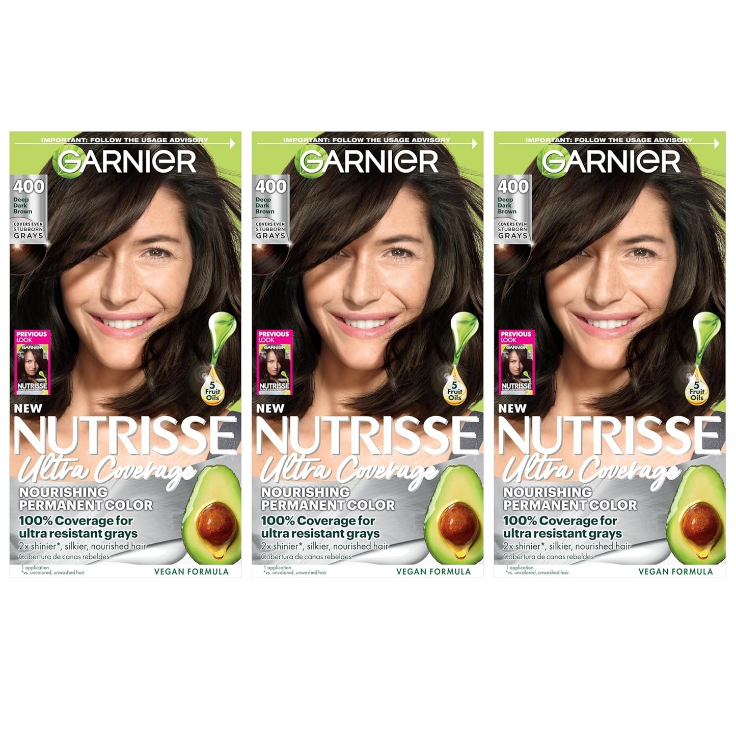 Garnier Nutrisse Ultra Coverage 400 Deep Dark Brown Hair Dye