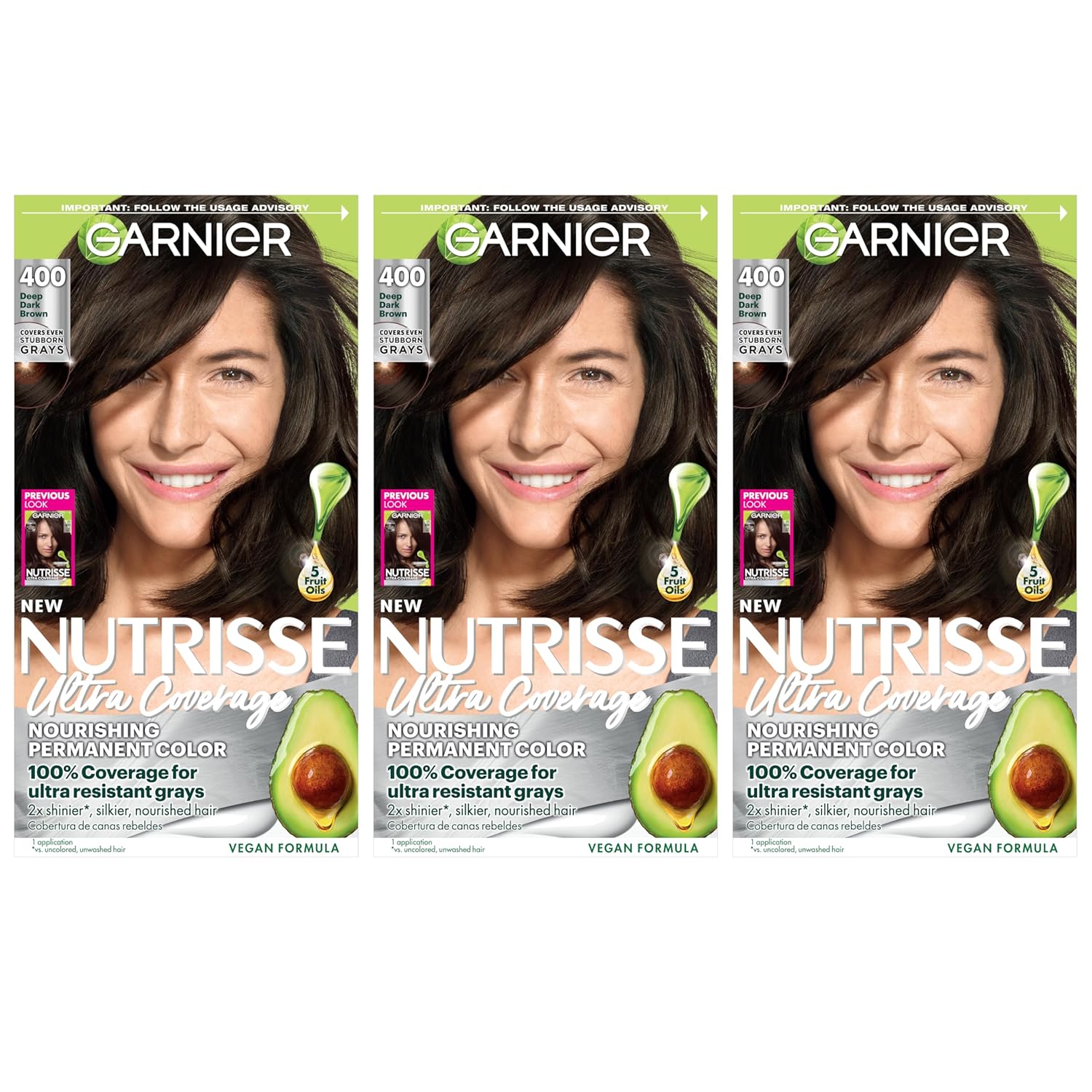 Garnier Nutrisse Ultra Coverage 400 Deep Dark Brown Hair Dye