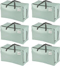 VENO Moving and Storage Bags 6 Pack - Heavy Duty Large Packing Totes