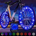 LED Bike Wheel Lights - 2-Tire Pack Brighter Visibility and Easy