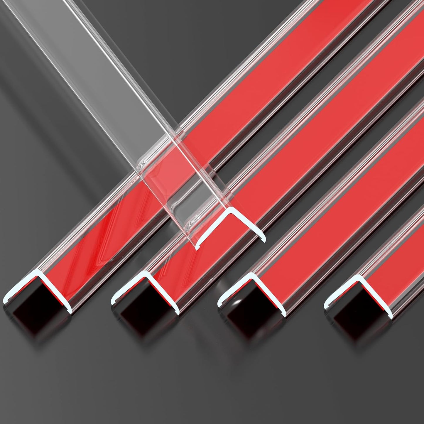 Clear Self-Adhesive Mini Wall Corner Protectors for Safety