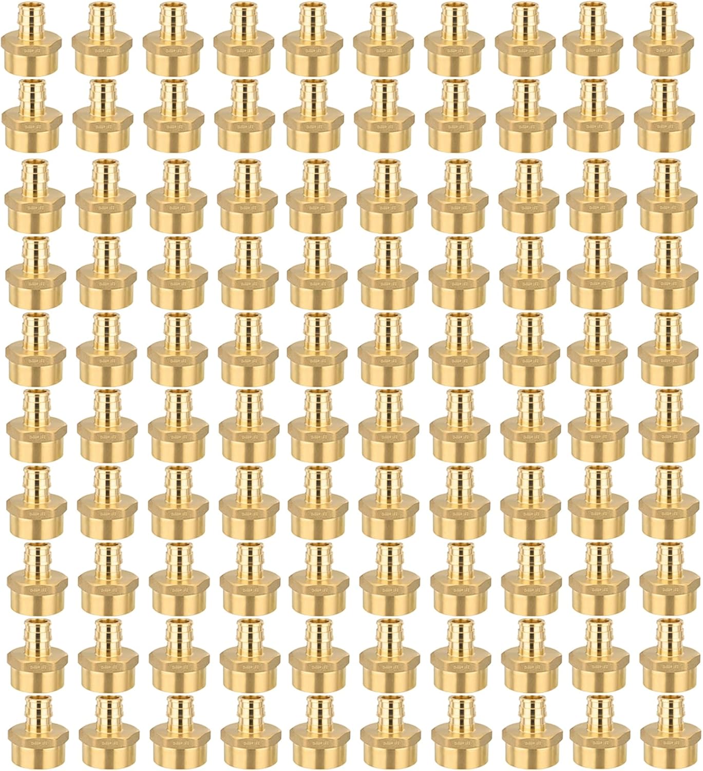 100 Pack PEX-A Fittings for 1/2 inch PEX to 3/4 inch NPT