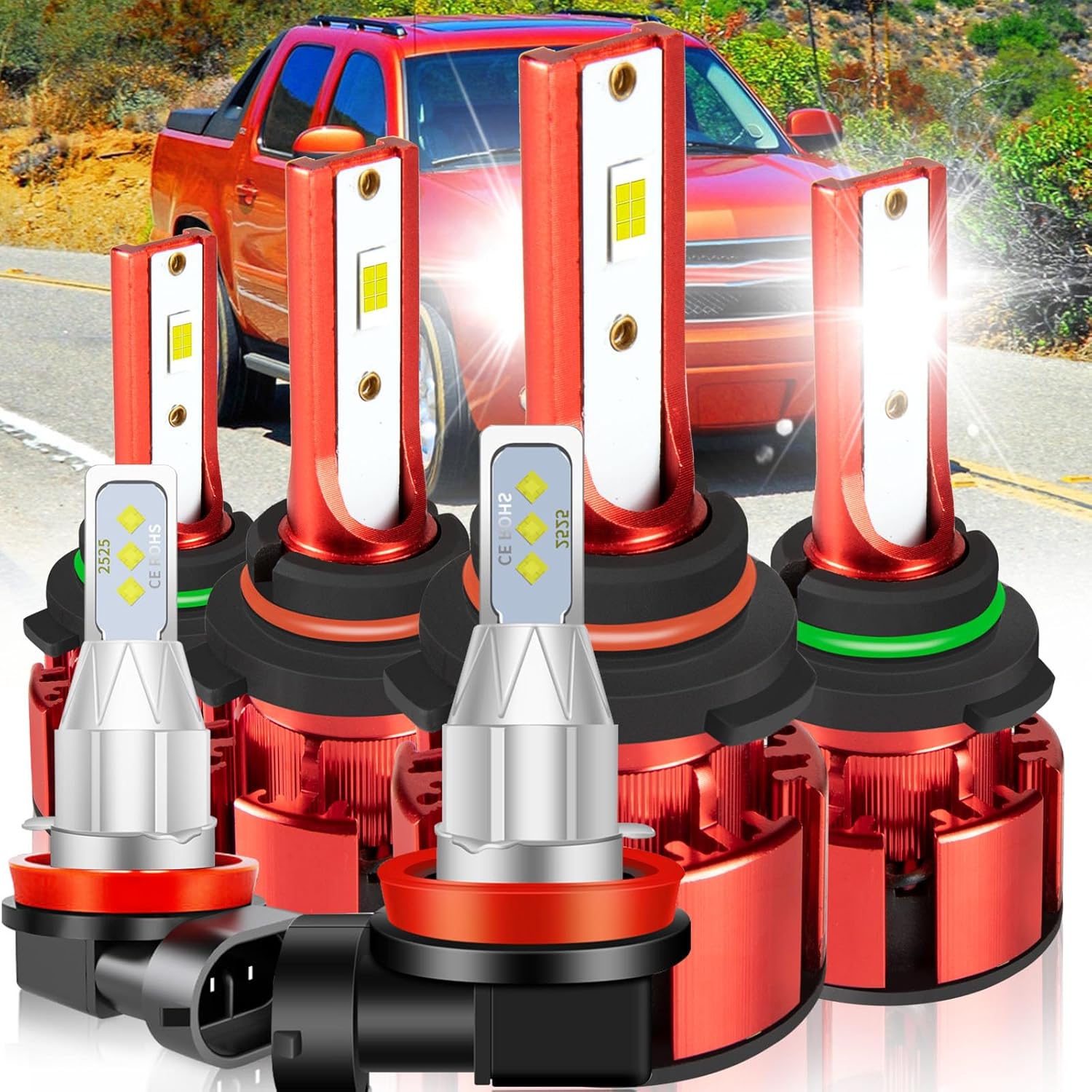 For Chevrolet Colorado 2004-2008 Light Bulbs with 800% Brightness