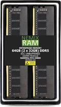 NEMIX RAM 64GB DDR5 5600MHz UDIMM Kit - Reliable ECC Desktop Memory