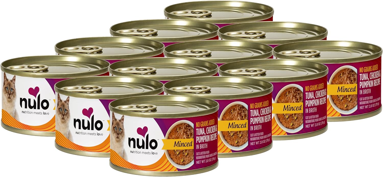 Nulo Grain-Free Minced Wet Cat Food with Tuna, Chicken & Pumpkin