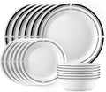 Corelle 18-Piece Round Dinnerware Set Service for 6 - Brasserie Style