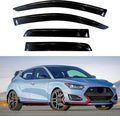 KPY Window Visor Compatible with Hyundai Veloster N 2019-2022 - 4PC