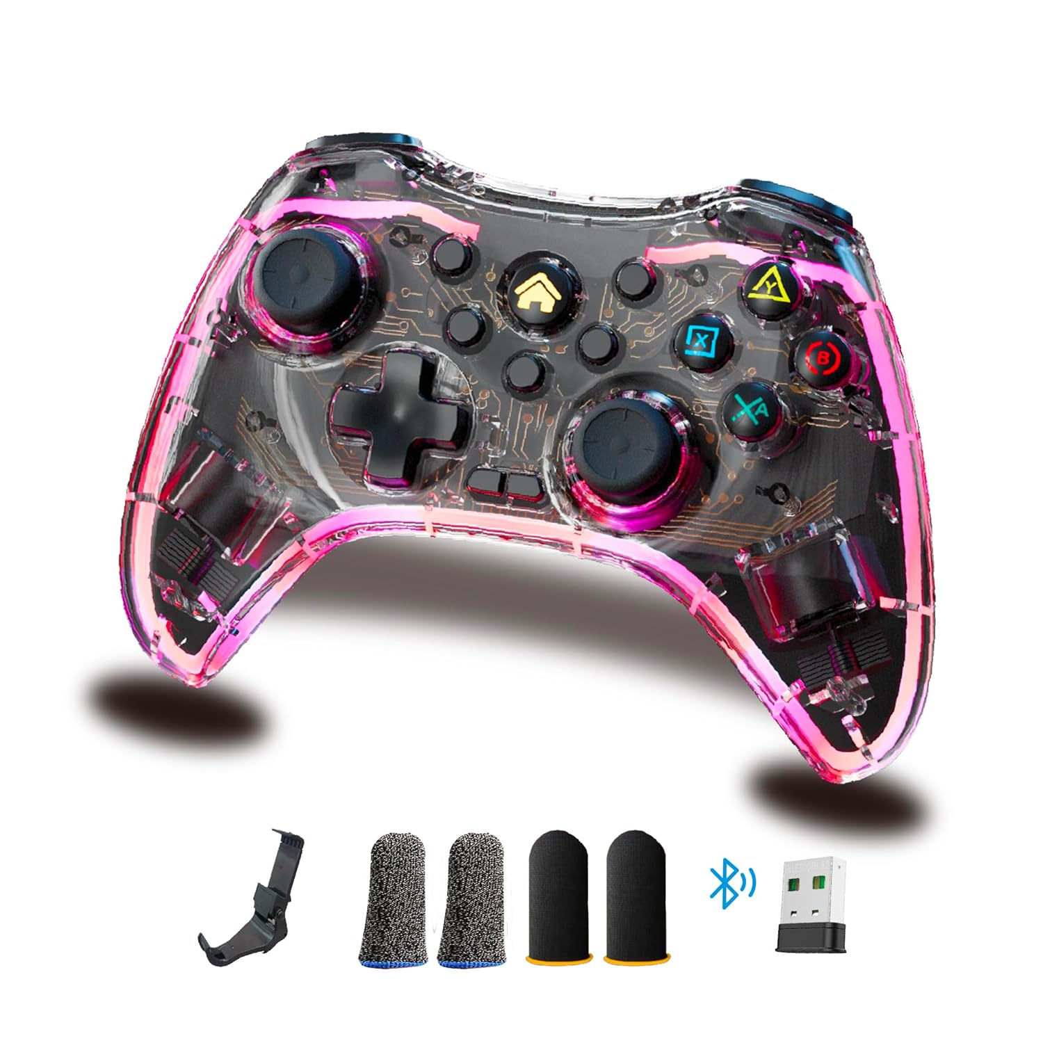 turbX 7-in-1 Wireless Game Controller Set for Ultimate Gaming