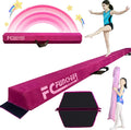 9ft Folding Balance Beam for Kids - Faux Suede, Foldable and Portable