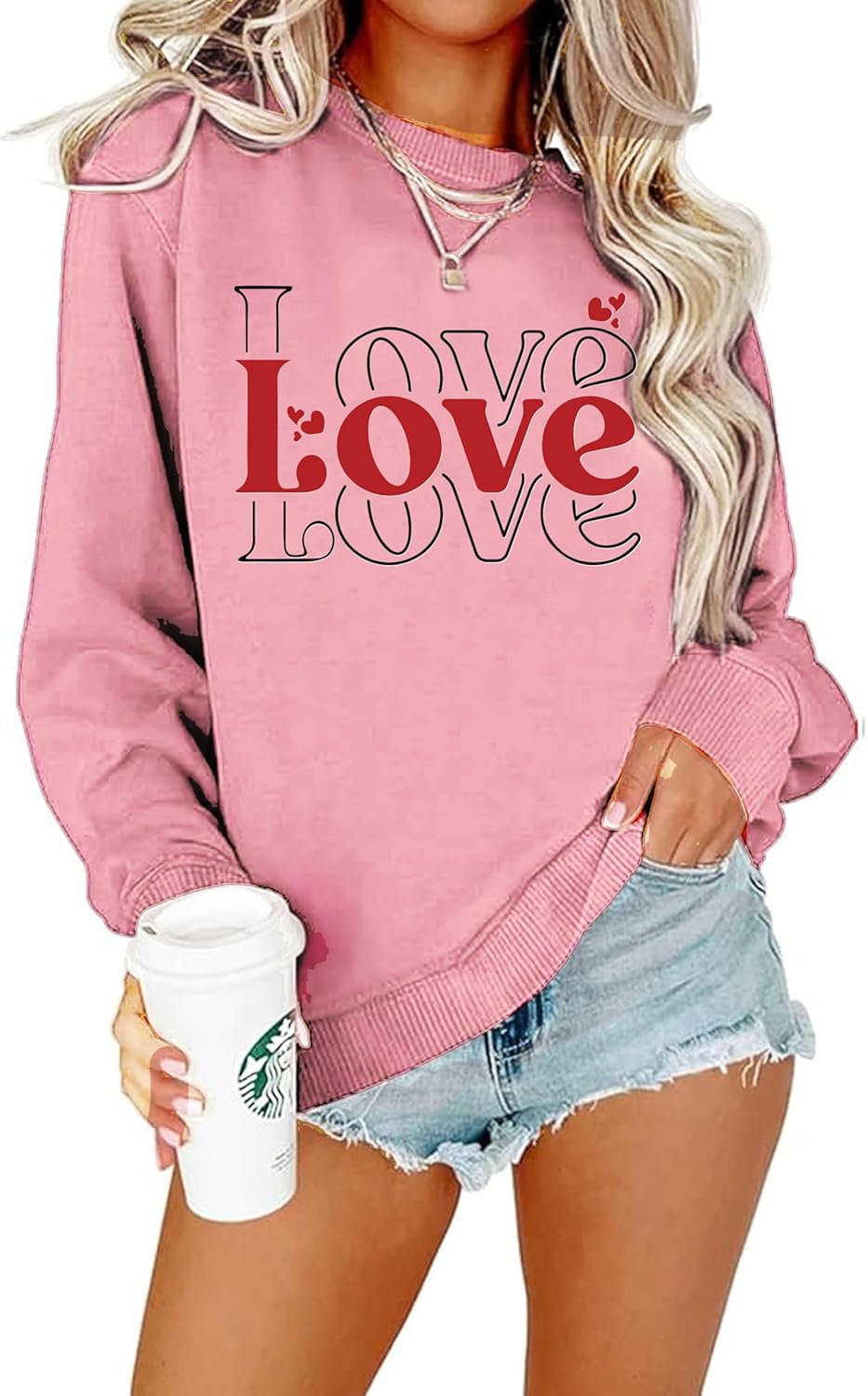 Love Letter Heart Sweater by AMWIPE