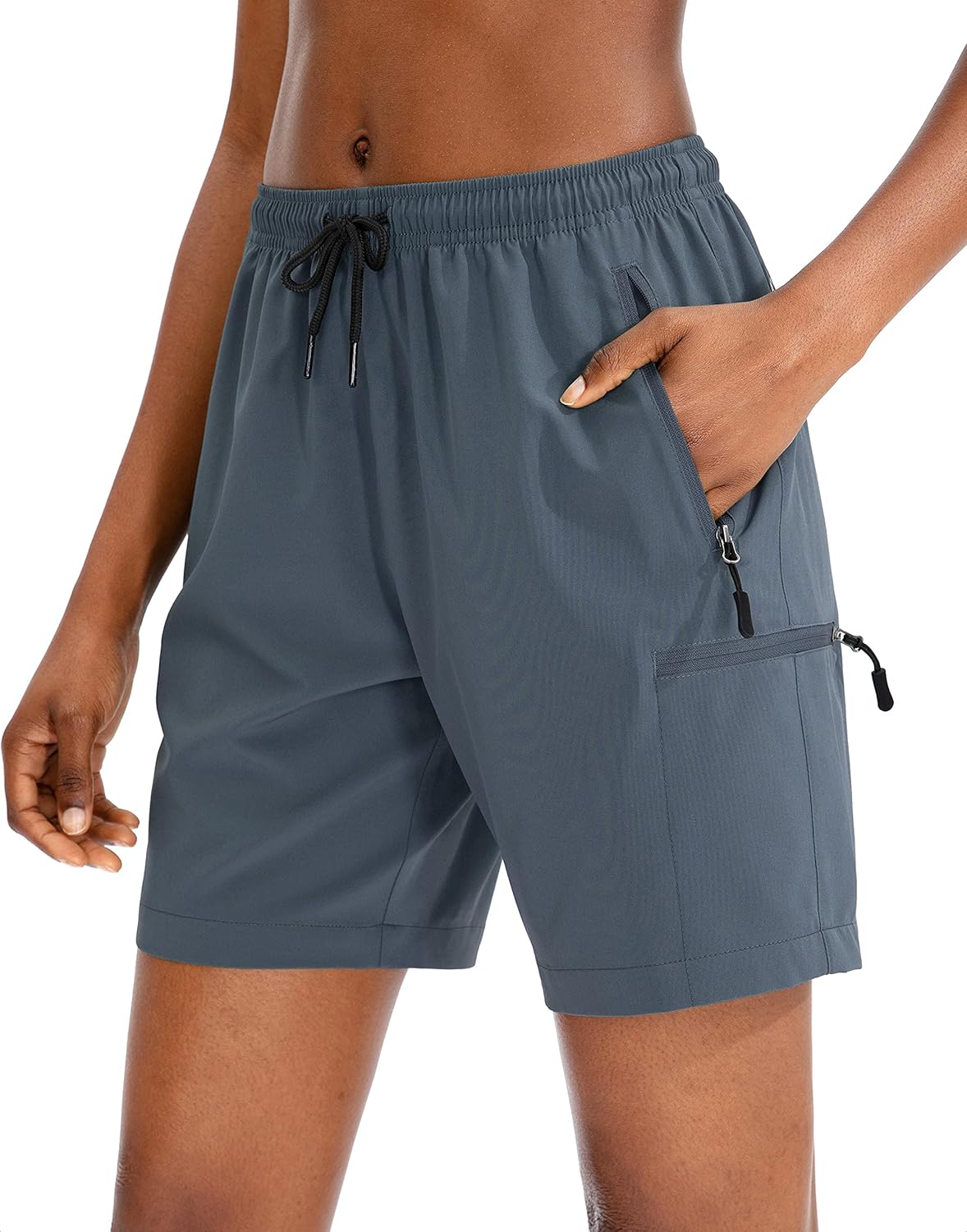SANTINY Quick Dry Hiking Cargo Shorts for Women