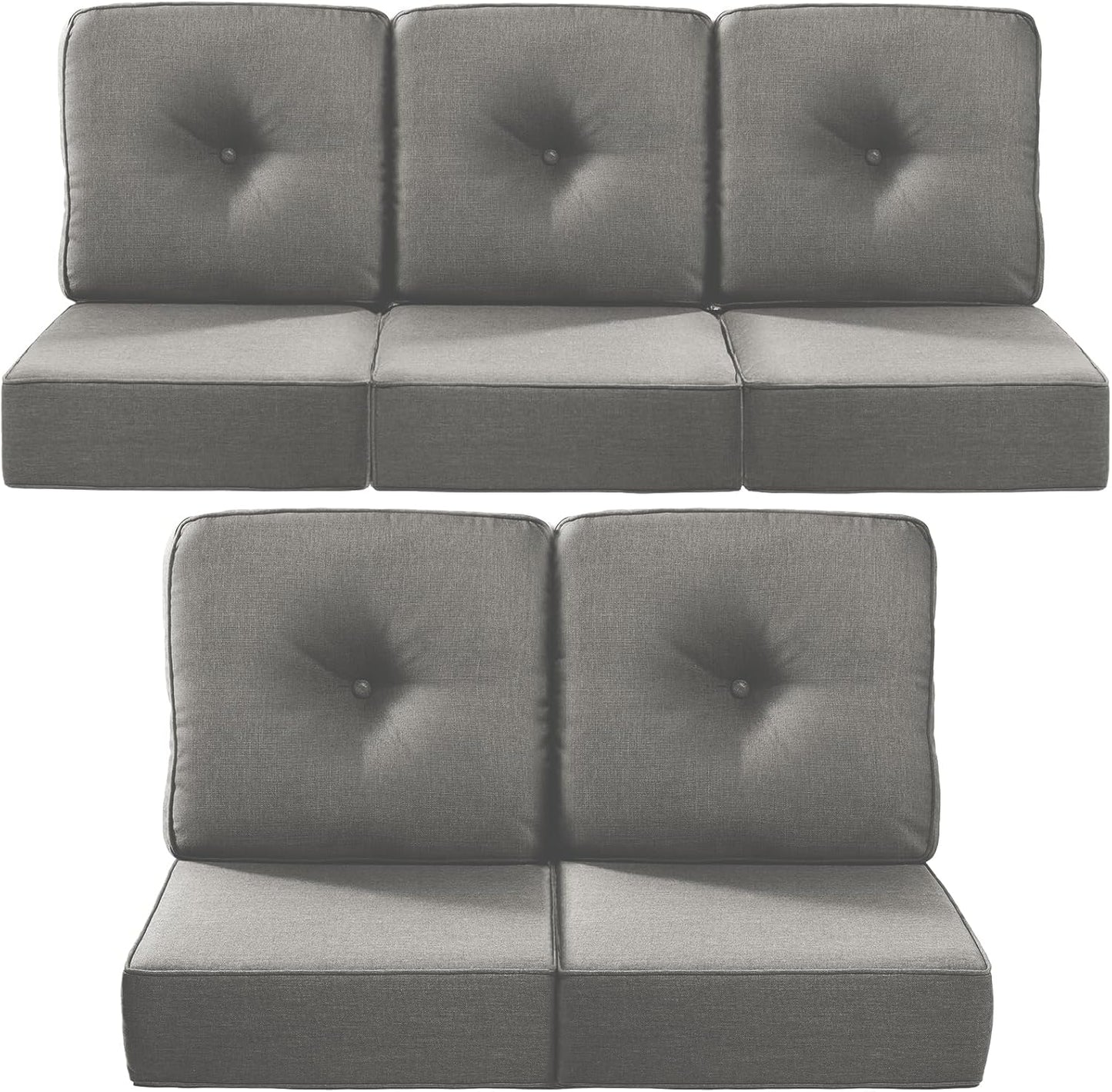 Luxury 22x24 Outdoor Cushions for Patio Furniture Set of 5