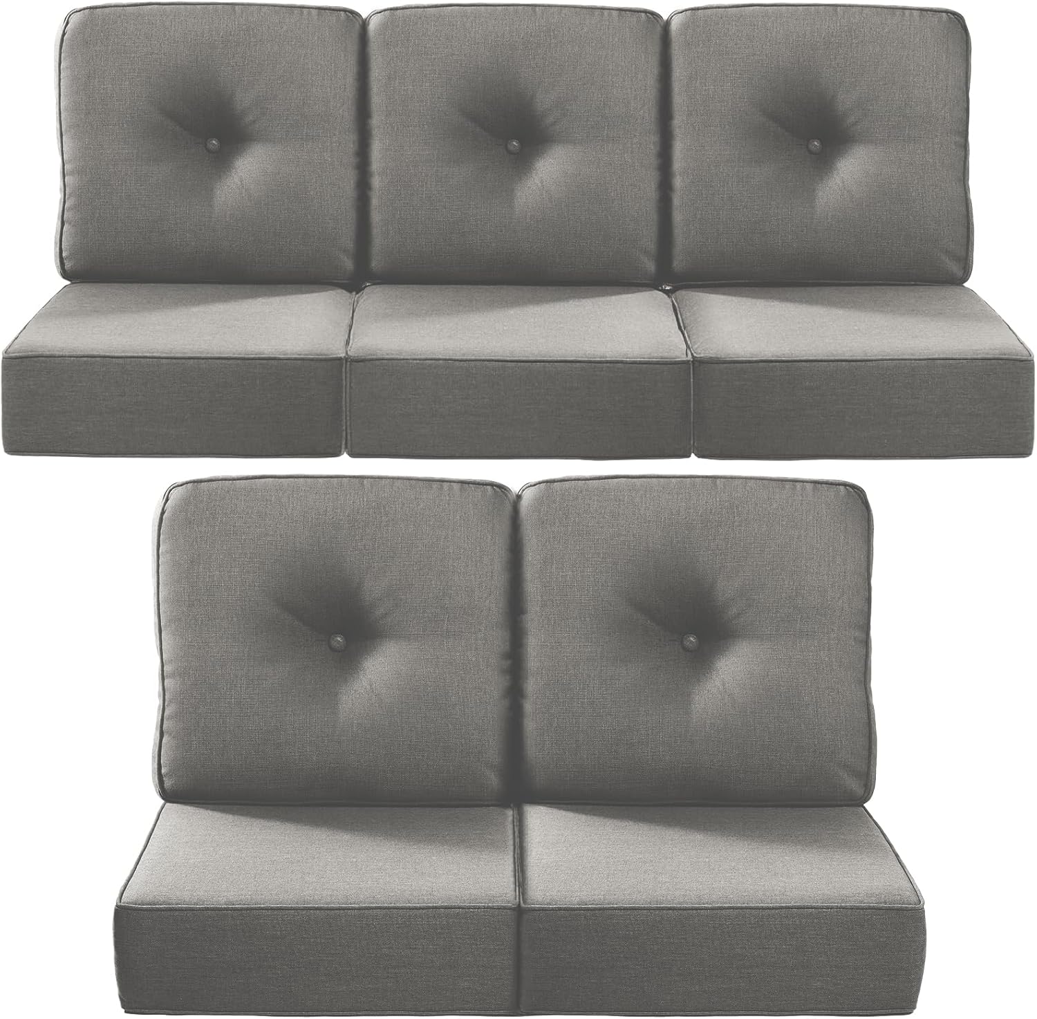 Luxury 22x24 Outdoor Cushions for Patio Furniture Set of 5