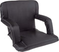 Wide Stadium Seat Chair - Padded Bleacher Cushion with Back Support