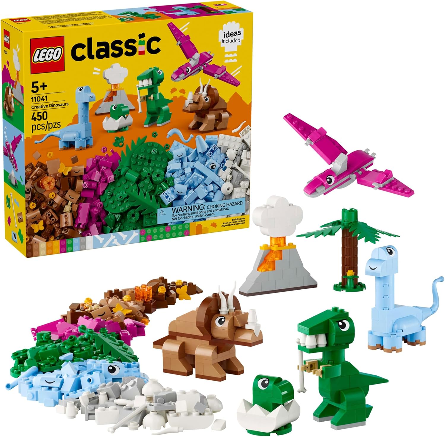 LEGO Classic Dinosaur Building Blocks - Educational Fun for Kids 5+