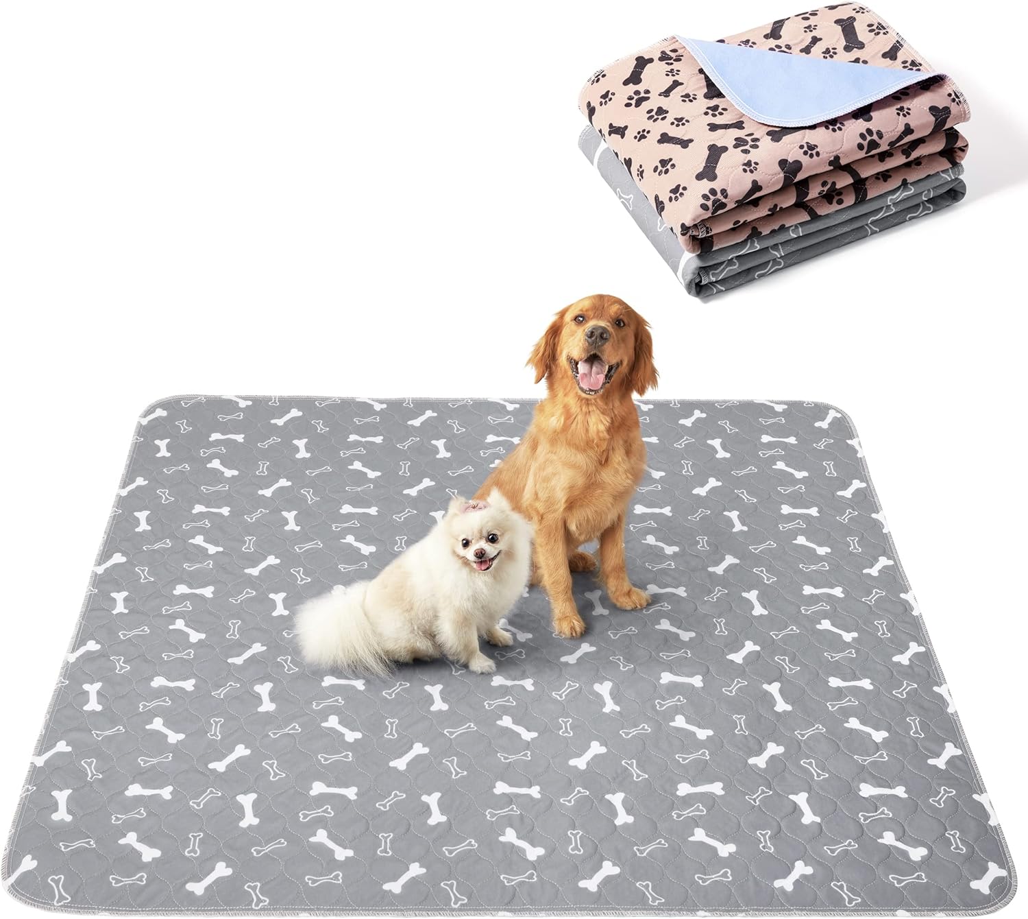 Eterish Reusable Washable Pee Pads for Dogs Extra Large 47in
