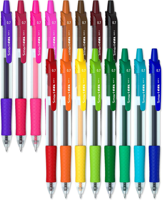 16-Color Gel Pens Set for Smooth Writing