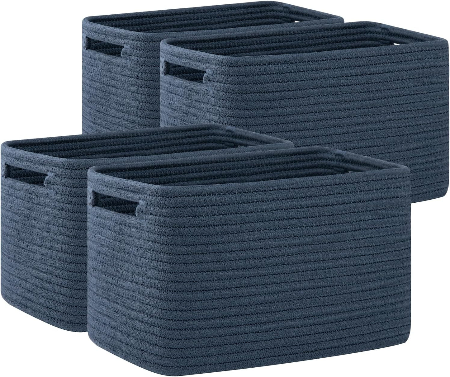 OIAHOMY Storage Baskets for Organizing, 4 Pack Woven Bins