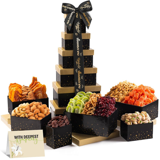 Gourmet Nut & Dried Fruit Gift Basket for Sympathy Occasions