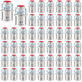Metal-Clad Cable Connectors 3/8 in Snap-in Pack - Durable Bulk Fit