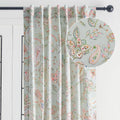 100% Cotton 50in x 84in Ramage Multicolor Curtain Panel - Light