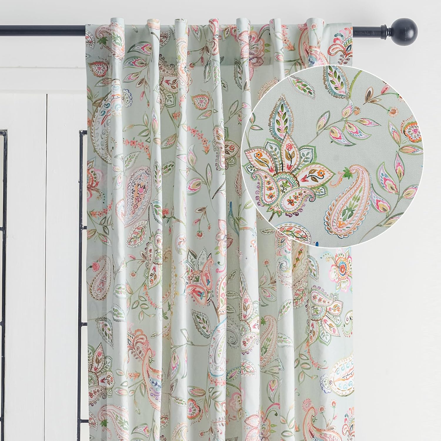 Elegant 100% Cotton Curtains for Living Room and Bedroom Decor