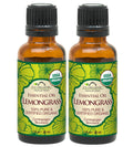 US Organic 100% Pure Lemongrass Essential Oil - USDA Organic 2 Pack